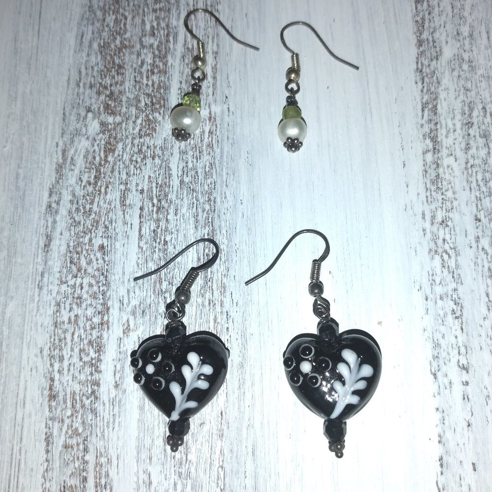 🔴 CLEARANCE 6/$20 Handmade earrings heart earrings